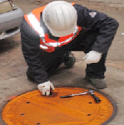 TK-Siaps manhole safety system is easy to install